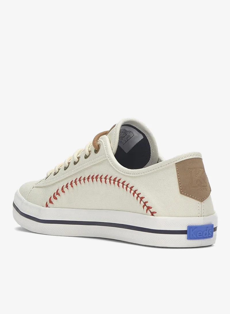Keds Cream Keds Women's Kickstart Pennant Casual Sneaker Cream for Women | Best Price UAE